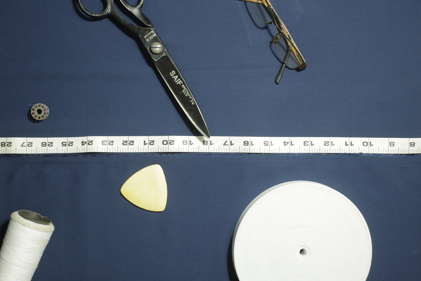 Navy Blue Washing Wear Unstitched Suit – 335 GSM | Sahab Jee