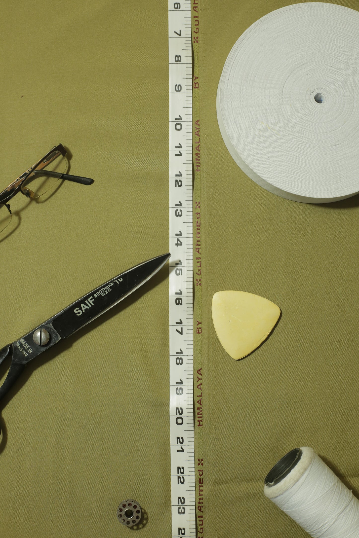 Dark Olive Green Cotton-Polyester Unstitched Suit – 245 GSM | Sahab Jee