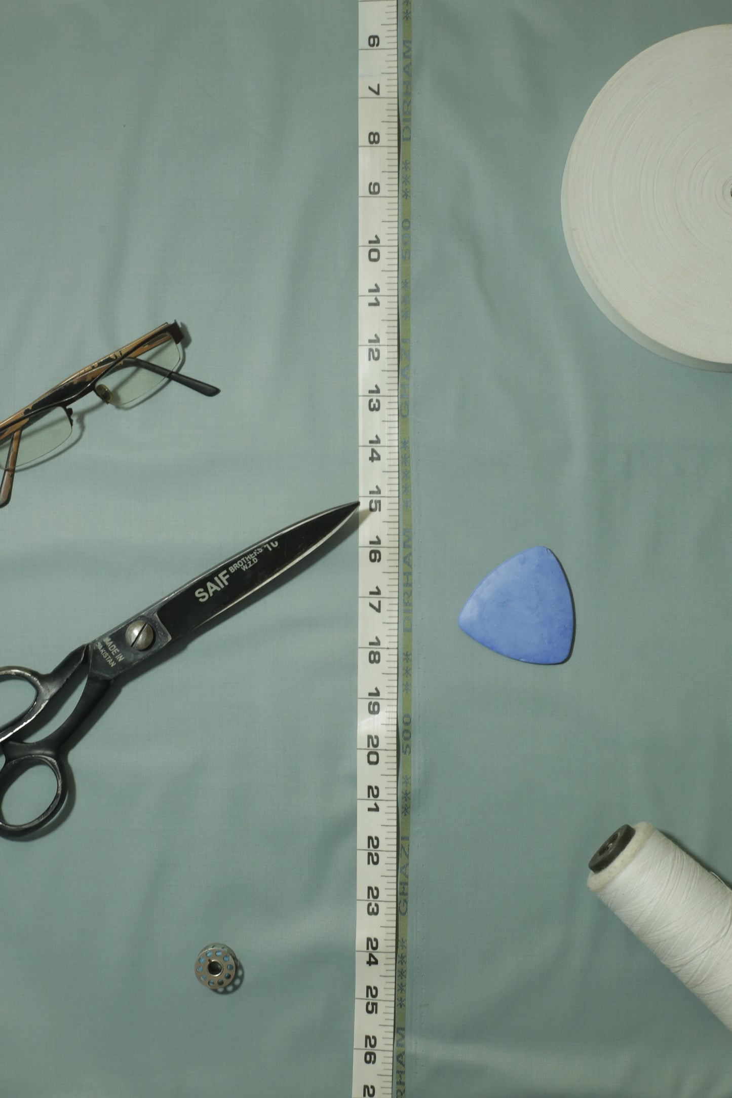 Bluish Grey Cotton-Polyester Unstitched Suit – 245 GSM | Sahab Jee