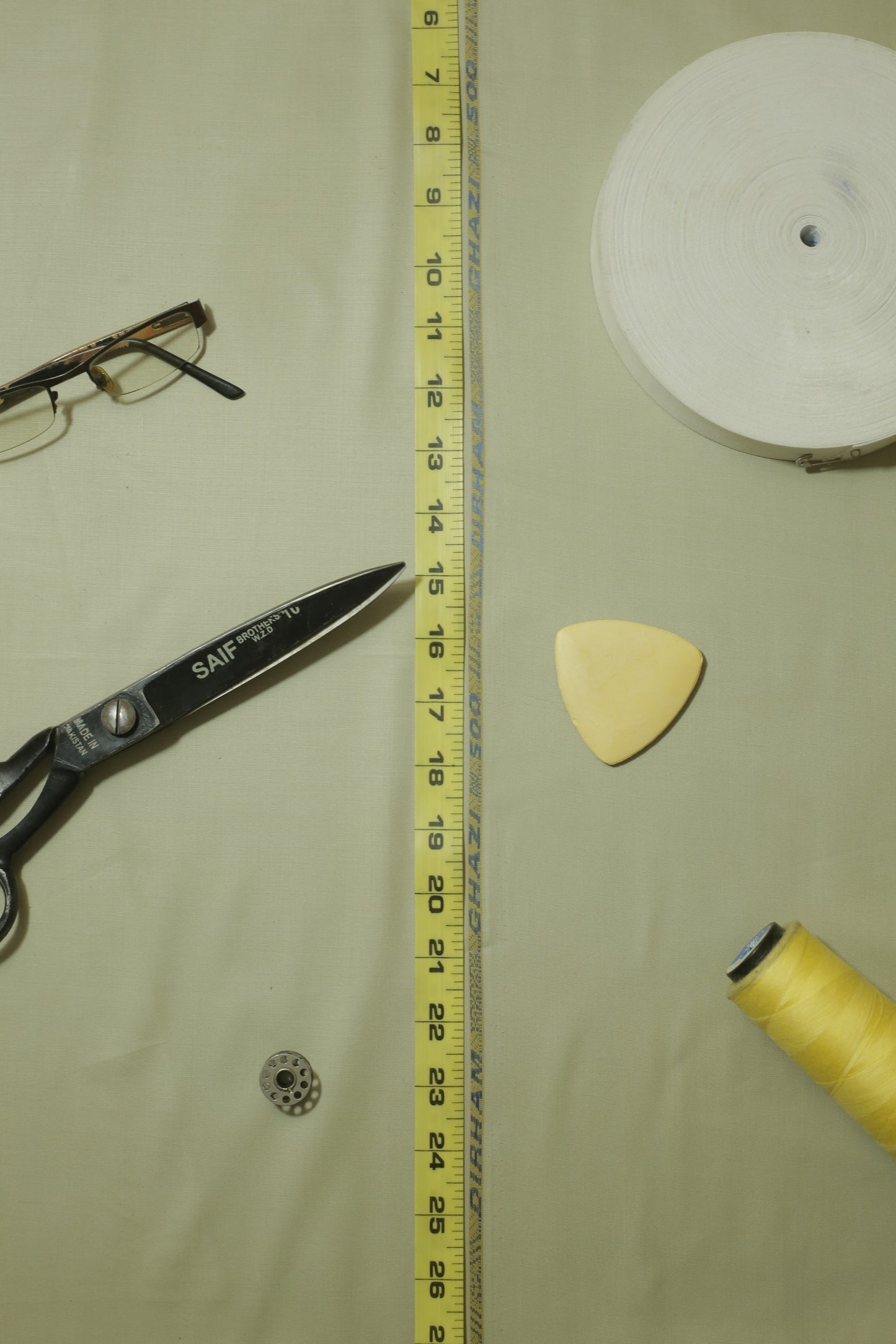 Olive Beige Cotton-Unstitched Suit – 245 | Sahab Jee