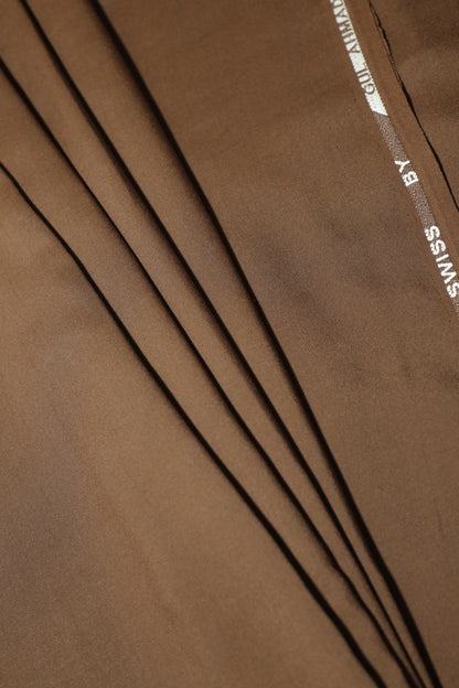 Dark Brown Washing Wear Unstitched Suit – 250 GSM | Sahab Jee