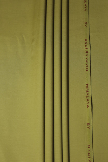 Dark Olive Green Cotton-Polyester Unstitched Suit – 245 GSM | Sahab Jee