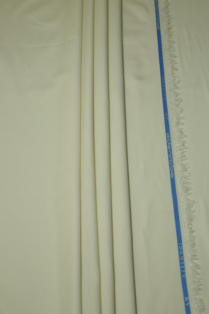 Off White Boshki Unstitched Suit – 400 GSM | Sahab Jee