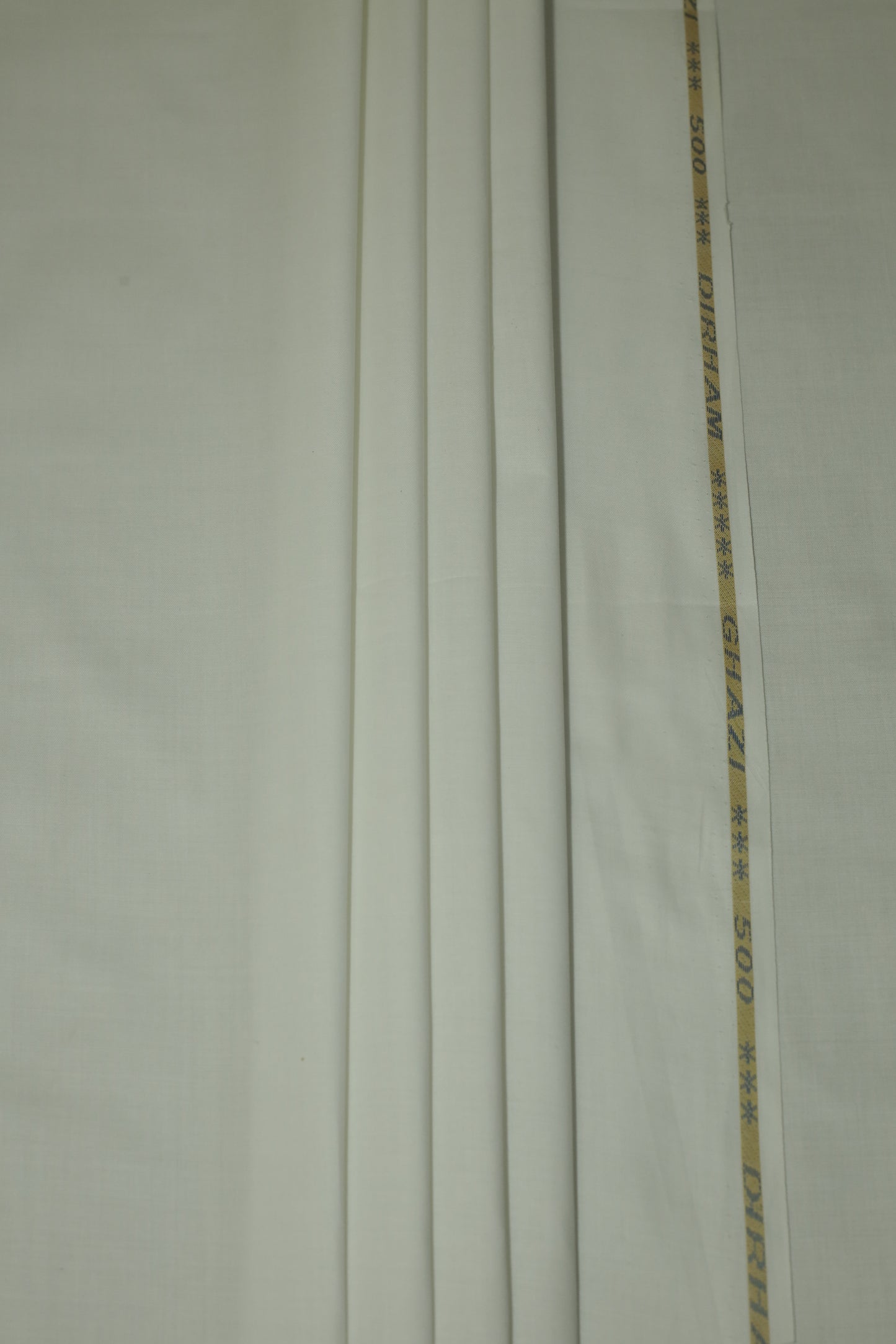 White Cotton-Polyester Unstitched Suit – 245 GSM | Sahab Jee