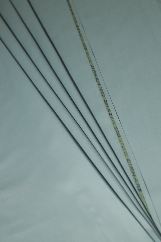 Light Blue Cotton-Polyester Unstitched Suit – 245 GSM | Sahab Jee