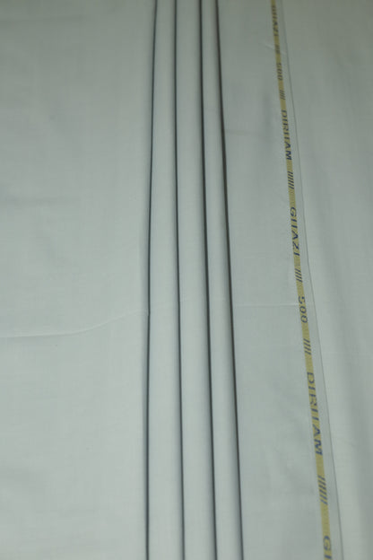 Light Sky Blue Cotton-Polyester Unstitched Suit – 245 GSM | Sahab Jee