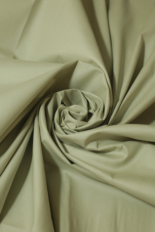 Olive Beige Cotton-Unstitched Suit – 245 | Sahab Jee