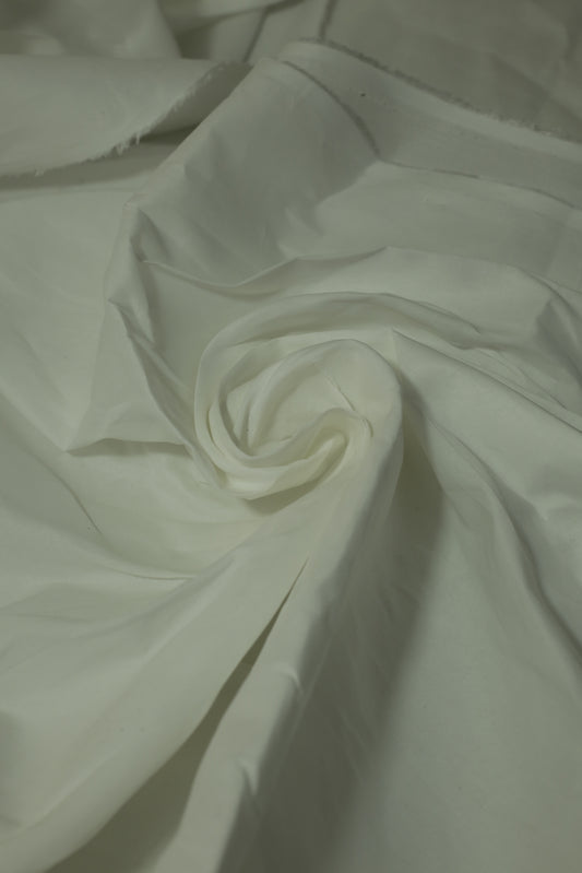 Pure White Cotton Unstitched Suit – 385 | Sahab Jee