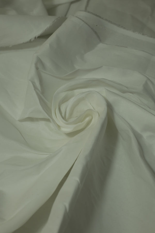 Pure White Cotton Unstitched Suit – 385 | Sahab Jee